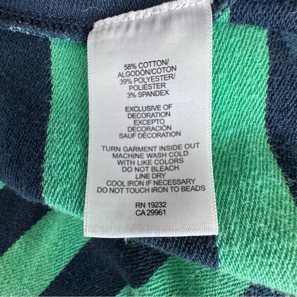 Alfred Dunner Sweater Striped Snap Front Sailboat Cardigan SZ 8 - Picture 13 of 14